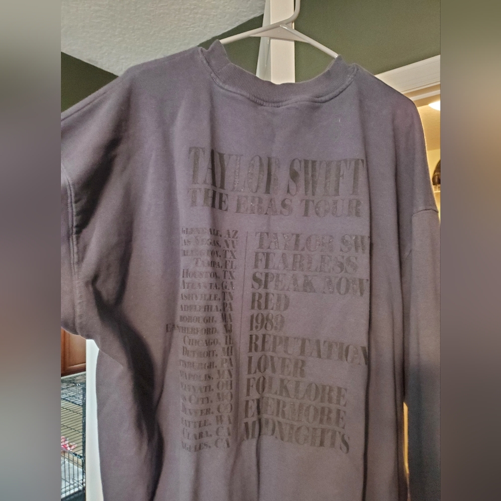 SOLD - Taylor Swift Navy Eras Tour Sweatshirt - Picture 3 of 9